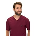 thumbnail image 7 of M&M SCRUBS Men's Scrub Set – Stretch V-Neck Multi-Pocket Mens Medical Uniform Scrubs Top & Cargo Pants (Burgundy, Small), 7 of 7