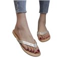 thumbnail image 4 of Mujeres en Peep Zapatos planos transpirables Chanclas de playa Wmkox8yii ytu9968, 4 of 5