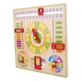 thumbnail image 3 of Reloj educativo de madera, reloj de madera multifuncional educativo temprano para niños, reloj para niños creado magistralmente, 3 of 9