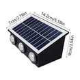 thumbnail image 4 of AuroraX Motion Sensor Solar Wall Light Outdoor Solar Lights for Yard Decorative Wireless LED Security Waterproof Patio Garage Porch Lamp Black, 4 of 6