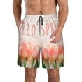 thumbnail image 2 of Uemuo Hello Spring Pattern Men's Swim Trunks Hawaiian Beach Bathing Suit Swimsuits Beach Quick-Dry Shorts with Pockets-XX-Large, 2 of 9
