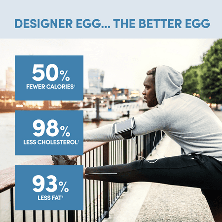 Designer Wellness , Designer Egg, Natural Egg Yolk & White Protein Powder, 24g Protein, Keto and Paleo Friendly, Less Fat and Cholesterol, Vanilla, 12.4 oz