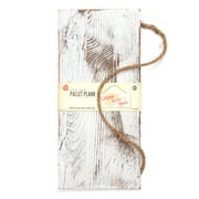 Cousin DIY White Wash Wood Plank Sign with Jute Twine Hanging Cord