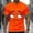 Orange, variant on Men's Funny Elderly T-shirt Short Sleeved T-shirt Round Neck Shirt Casual Daily Street Top Men's Top