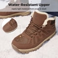 thumbnail image 2 of Fittington Men's Winter Boots Fleece Lining Warm Snow Boots Non-Slip and Water Resistant Wide Fit Ankle Boots 12.5 Wide, 2 of 10