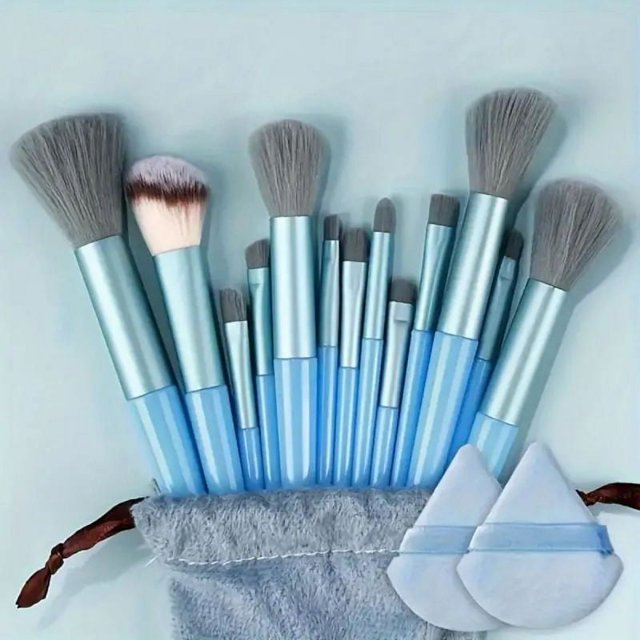 Juego de brochas de maquillaje profesional, brocha suave y esponjosa, base cosmética en polvo, sombra de ojos, Kabuki, mezcla, herramienta de belleza