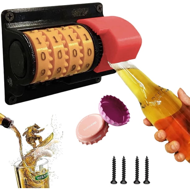 Abrebotellas para mostrador de cerveza,Abrebotellas montado en la pared,Abridor de botellas para mostrador montado en la pared,Abrebotellas para mostrador de cerveza con números precisos,Abridor de