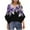 Purple, variant on CLOISE Womens 3/4 Sleeve Tops and Blouses V Neck Shirt Button Graphic Pullover Cute Fall Winter Clothes Purple S