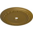 thumbnail image 3 of 41"OD x 4"ID x 2 3/8"P Caputo Ceiling Medallion (Fits Canopies up to 5 1/2"), Hand-Painted Gold, 3 of 6