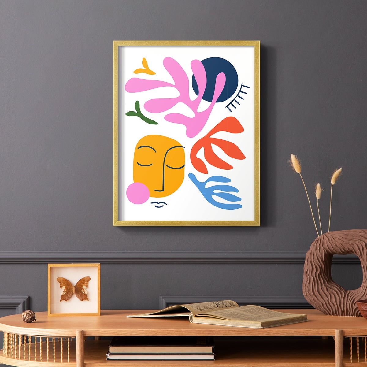 Matisse CDXL in Gold Solid Wood Framed Print No Nail Hanging