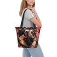 thumbnail image 2 of Balery Colorful Flower German Shepherd Bolsa de Hombro con Diseño, Bolsa Grande y Duradera, Bolsa Versátil para Compras, 2 of 6