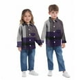 thumbnail image 3 of Eltusu Baby Boys Plaid Shirts, Comfort Casual Long Sleeve Lapel Collar Button-Down Shirts Purple Size 6-12 Months, 3 of 5