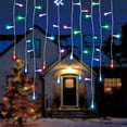 thumbnail image 5 of Home Heritage Luminations Christmas Holiday Party Lights, Twinkly App Control, 7' String of Icicle Style, 50 RGB LEDs (5 Pack), 5 of 9