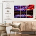thumbnail image 5 of Elephant Stock Rocky Mountain Reflection Wall Art - Horizontal Multi Panel Canvas - 3 Pieceliving Room Wall Decor - Photography Nature Multi Panel - Blue And Red Decor - 65" x 42", 5 of 8