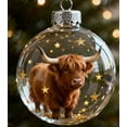 thumbnail image 2 of YiJuHui 1pcs Wildlife Glass Ornament Balls - Farm Animal Figurines with Glitter - Shatterproof Christmas Tree Decor for Holiday Home Party Mantel Display, 2 of 5