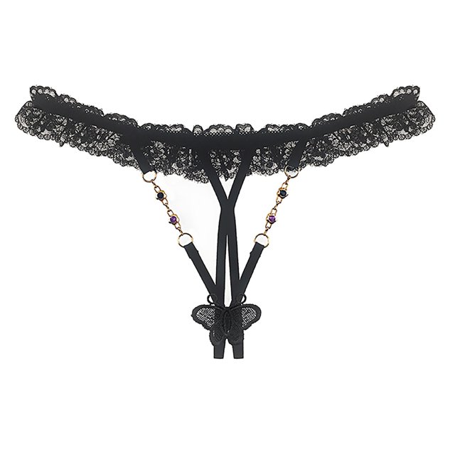 Gibobby Ropa Interior dama Tanga y tangas sexy para mujer Ropa interior cintura sólida (Negro,Talla única)