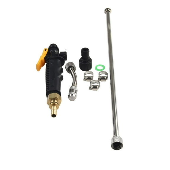 Dleadar Stainless Steel Sprayer Wand 72 Inches with 3/8" Brass Barb for Garden Lawn Patio Greenhouse Car Wash Adjustable Nozzle Lockable Handle