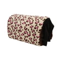 thumbnail image 4 of Túnel nido para mascotas de franela con diseño de leopardo, escondite para animales pequeños, tubo de juego con cortina con flecos para hámster, cobaya, rosa, 4 of 14