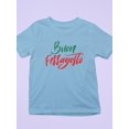 thumbnail image 3 of Buon Ferragosto Red Calligraphy T-Shirt Toddler -Image by Shutterstock,  2 Toddler, 3 of 4