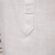 thumbnail image 4 of Camisas De Vestir Para Hombre Manga Larga Camiseta de manga larga de lino y algodón de color sólido con cuello levantado para hombres y (Khaki, S), 4 of 6