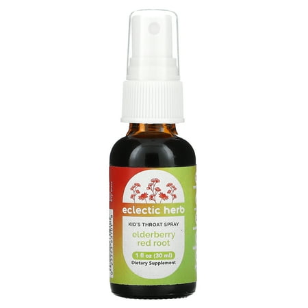 Eclectic Herb Kids Elderberry-Red Root Throat Spray 1 oz Liquid