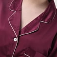 thumbnail image 5 of Women's Sleepwear Boyfriend Nightshirt Long Sleeve Button Down Nightgown Homewear Nightwear, 5 of 8
