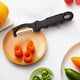 thumbnail image 2 of Cuchara peeler multifuncional, peeler de fruta, cocina cómoda, utensilios de cocina, peeler plegable, metal frame, base de madera, para cocina, para dormitorio, 2 of 7