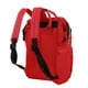thumbnail image 3 of Bolsa de pañales de maternidad, mochila impermeable para pañales de bebé, bolsa de lactancia para mamá de gran capacidad, color rojo, 3 of 14