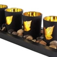 thumbnail image 4 of Set of 4 Candle Tealight Candlestick Coffee Table Centerpiece Decor , Leaf, 4 of 8