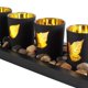 thumbnail image 4 of Candelabros de té con bandeja de madera Juego de 4 candelabros decorativos para Hoja, 4 of 9