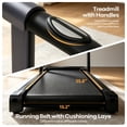 thumbnail image 4 of 16% Incline Walking Pad Treadmill, 4-in-1 Foldable Under Desk Treadmill with Handles, 2.5 HP Quiet Motor, 330 lb Capacity, 4 of 10
