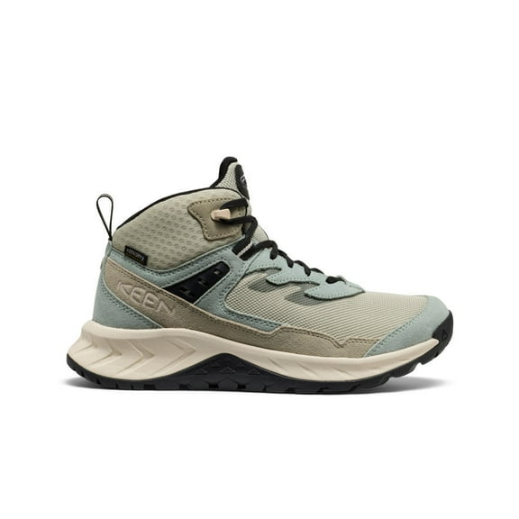 Keen Women's Hightrail Mid Height Leather Waterproof Hiking Boots, Iceberg Green/Abbey Stone, Size 8.5