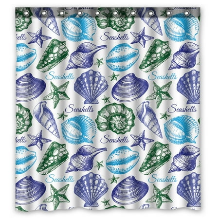 Coral Bathroom Wall Decor ZKGK Underwater World Sea Life Ocean Animals Fish Coral Waterproof Shower Curtain Bathroom Decor Sets with Hooks 66x72 Inches ()