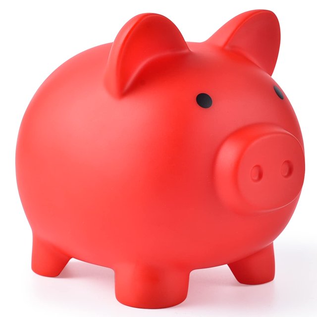 Piggy Bank PJDRLLC de plástico irrompible para niñas y niños