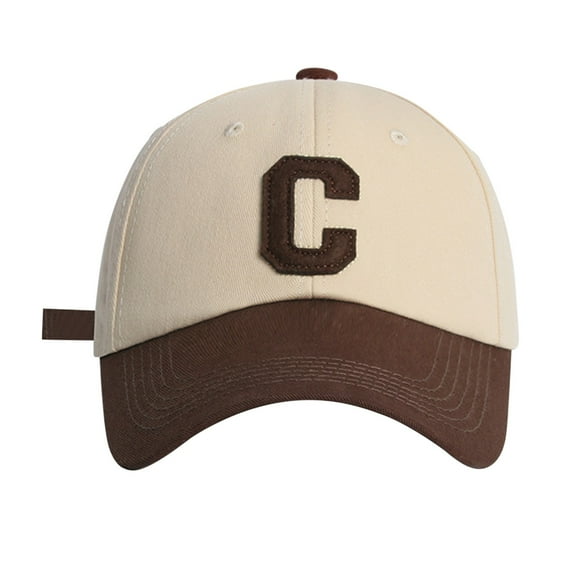 Hats For Women Baseball Cap Brown Classic Spring/ Big Headed Soft Top C Letter Colo Duck Tongue Womens Hats