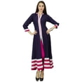 thumbnail image 1 of Phagun Kurti Ethnique Haut Designer Anarkali Kurta Tunique Robe en Polyester, 1 of 1