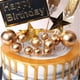 thumbnail image 4 of 40 PCS Cake Toppers Mini Gold Ball Cupcake Toppers Cake Decorations for Birthday Wedding Party Cake, 4 of 5