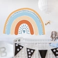 thumbnail image 3 of Pegatinas de pared de arco iris, pegatinas de pared de arco iris, 2 piezas de pegatinas de pared coloridas de PVC, pegatinas de pared esmeriladas de arco iris, para dormitorio, sala de estar (C) oso de fresa Electrónica, 3 of 5