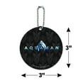 thumbnail image 6 of Aquaman Movie Logo Round Luggage ID Tag Card Suitcase Carry-On, 6 of 8