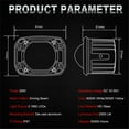 thumbnail image 5 of Phyun 2Pcs 3 Inch 8D Lens Led Work Light 6000K White 3500K Yellow Flush Mount Driving Light Fog Lights For Car Truck Off Road 4X4 12V 24V, 5 of 5