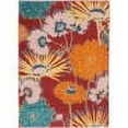 thumbnail image 3 of Nourison Allur Floral Red Multicolor 4' x 6' Area Rug, (4x6), 3 of 9