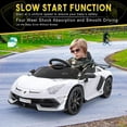 thumbnail image 5 of Katidap 12 V Lamborghini Sian Powered Ride-On Car with Remote Control – White, 5 of 8
