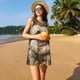 thumbnail image 3 of Fotbe Regal Dog In Royal Attire Vestido de Verano sin Mangas para Mujer – Vestido Midi Línea A, Estilo Camiseta Floral, Vestido Playero Casual y Fluido, 3 of 7