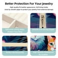 thumbnail image 3 of Cat Travel Portable Jewelry Organizer Box with Earring Holder, Bracelet Holder, and Necklace Organizer for Girls and Women, 3 of 6