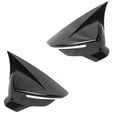 thumbnail image 2 of GLOSS BLACK WING MIRROR COVER CAP RIGHT + LEFT SIDE for SEAT for Ibiza Mk5, 2 of 8