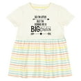 thumbnail image 3 of Inktastic So I'm Little, but I'm Gonna Be a Big Cousin Girls Baby Dress, 3 of 5