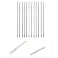 thumbnail image 4 of GARVALON 12Pcs Stainless Steel Fork for Seafood Utensils and Crab Picks Tool Ergonomic Design, 4 of 8