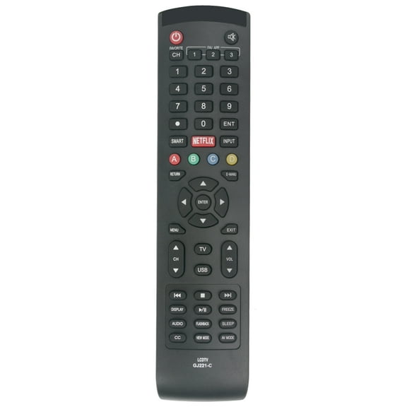 Replaced GJ221-C Remote Control fit for Sharp Lc-65le654u Lc-55le653u Lc-48le653u Lc-43le653u