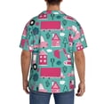 thumbnail image 3 of Pofeuu Excavator Print Mens Casual Short Sleeve Shirts Beach Summer Spread Collar Pocket Tops Men's Casual Short-sleeved Shirt-3X-Large, 3 of 5