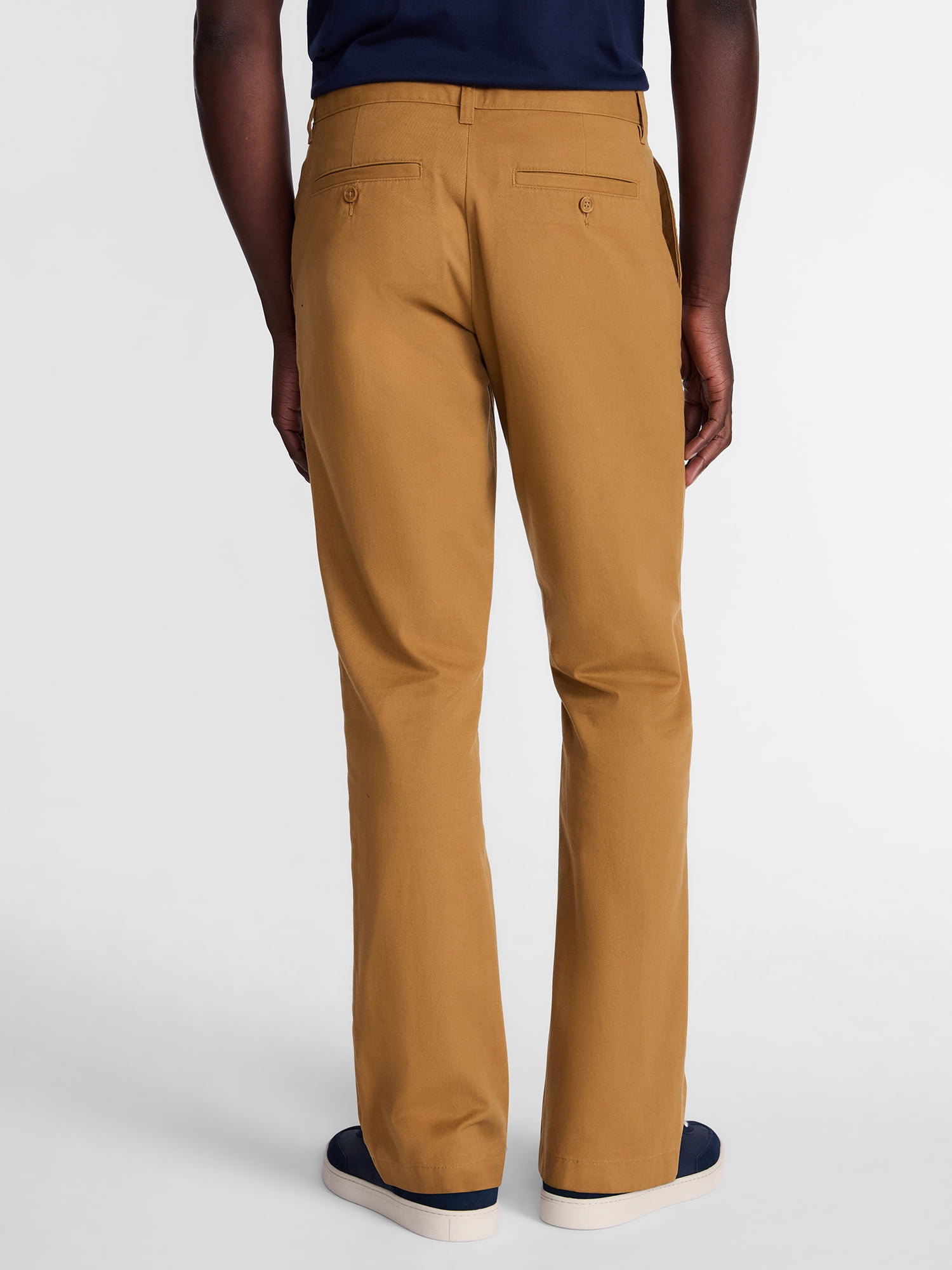 George Men's Classic Chino Pants with Flat Front, Sizes 28-56